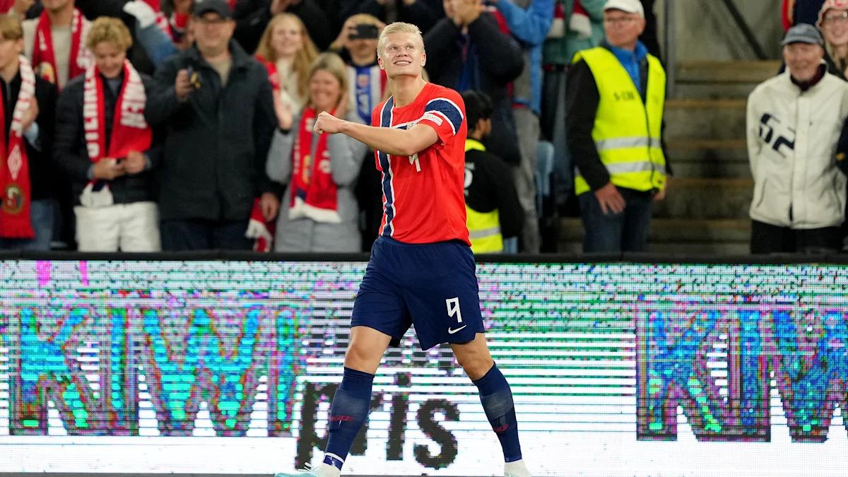 Erling Haaland poursuit son incroyable série avec la Norvège