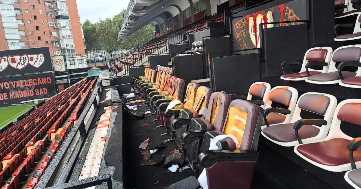 Rayo Vallecano : le stade vandalisé par des ultras avant