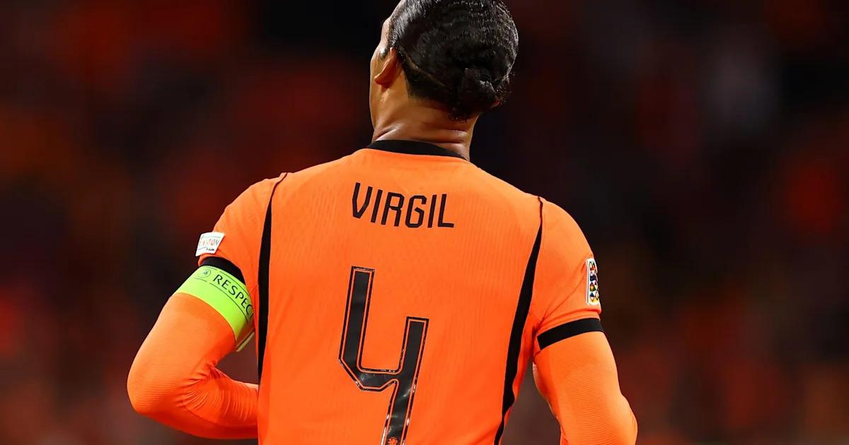 Virgil van Dijk fêter ses 100 sélections avec les Pays-Bas